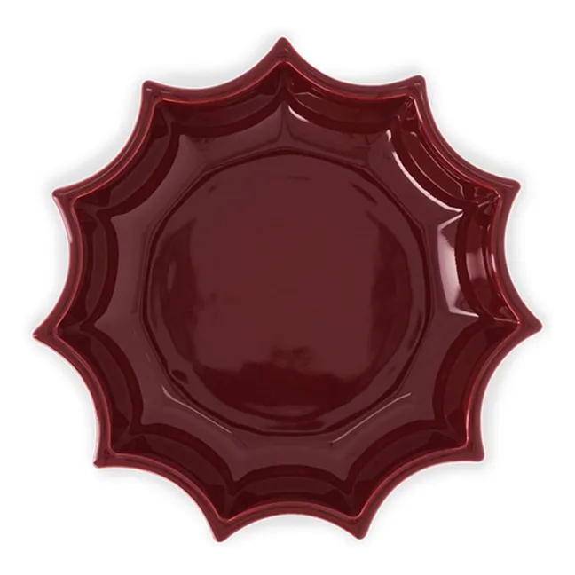 Vassoio tascabile in ceramica Tasca | Bordeaux