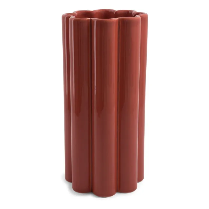 Vase Duetto Solo en céramique | Terracotta- Image produit n°0