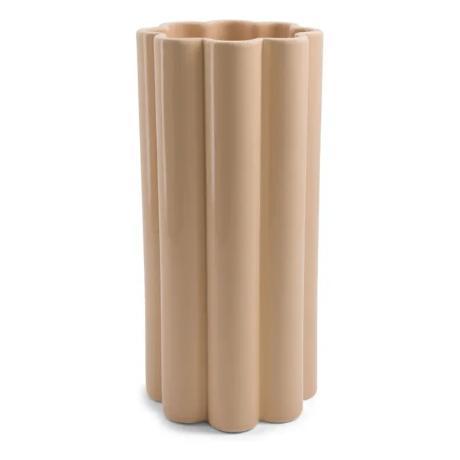 Vaso in ceramica Duetto Solo | Beige