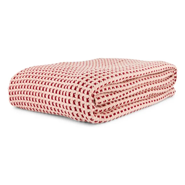 Plaid Miuccia en jacquard de coton | Pivoine