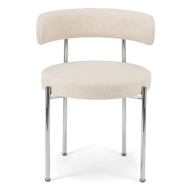 Chaise Libera en toile tissée | Beige