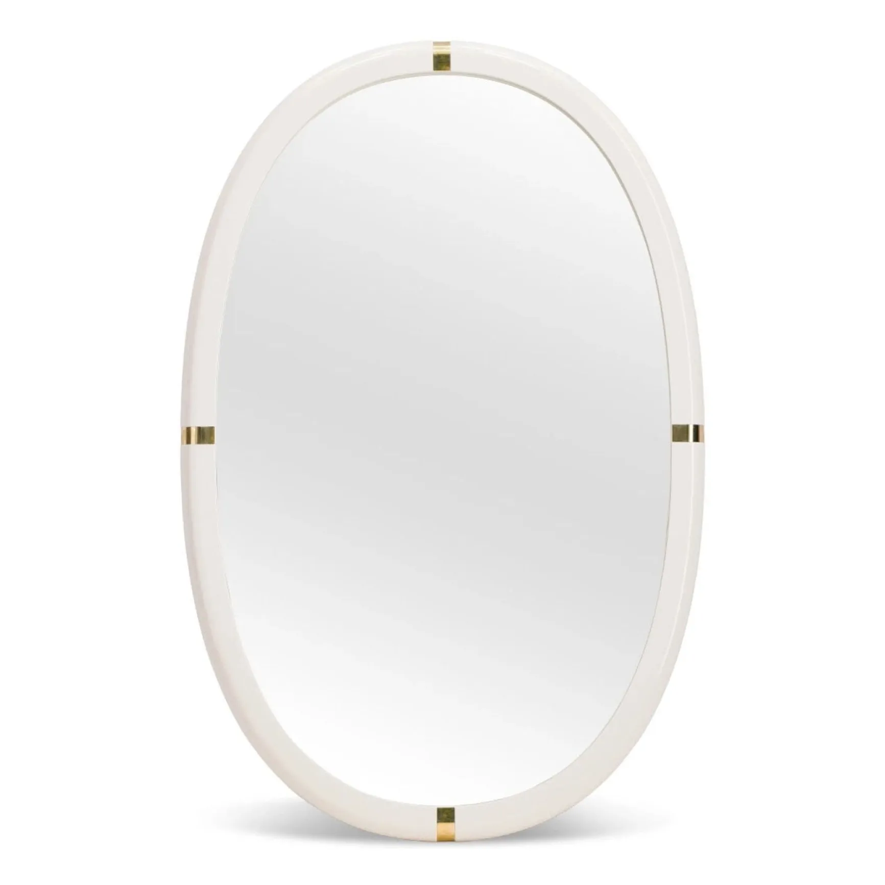 Miroir Marcello en bois laqué | Crème- Image produit n°0