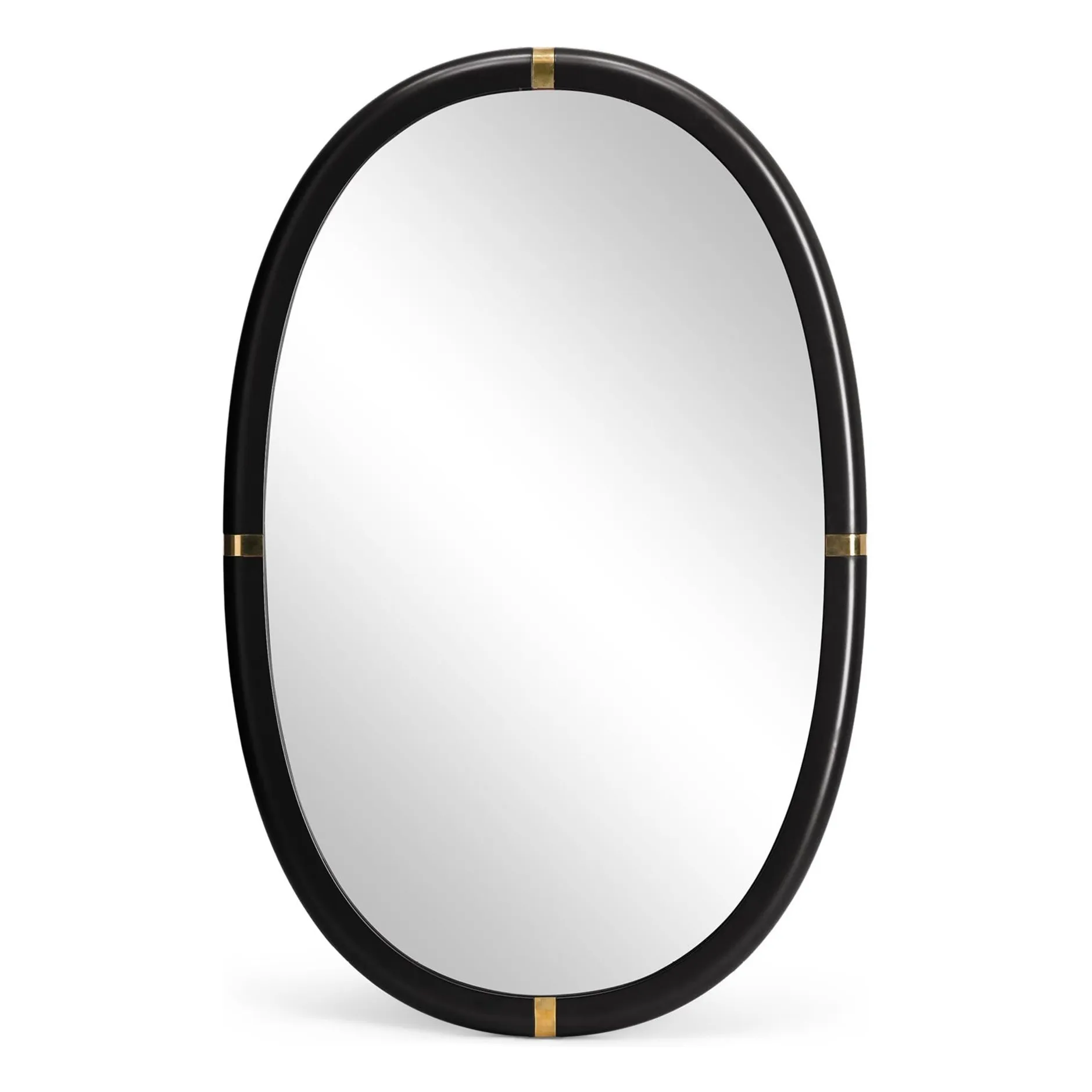 The Socialite Family Black Marcello Lacquered Wood Mirror