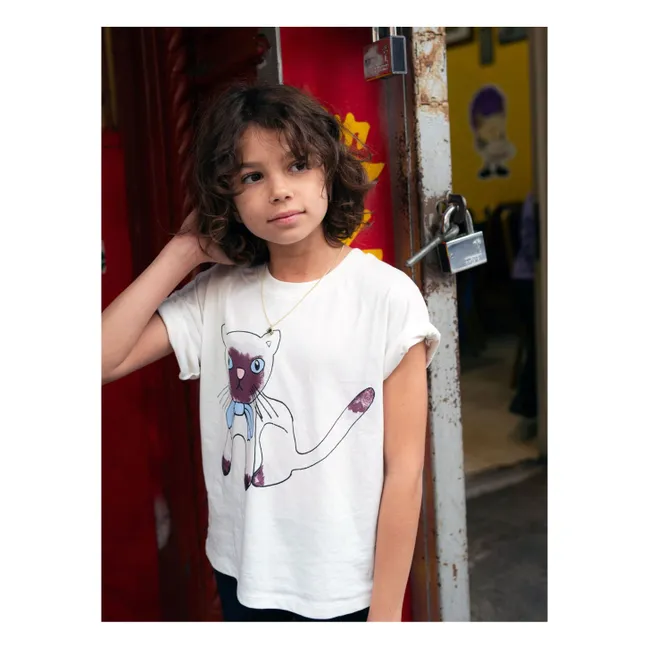 T-Shirt Siamese Bio-Baumwolle | Weiß