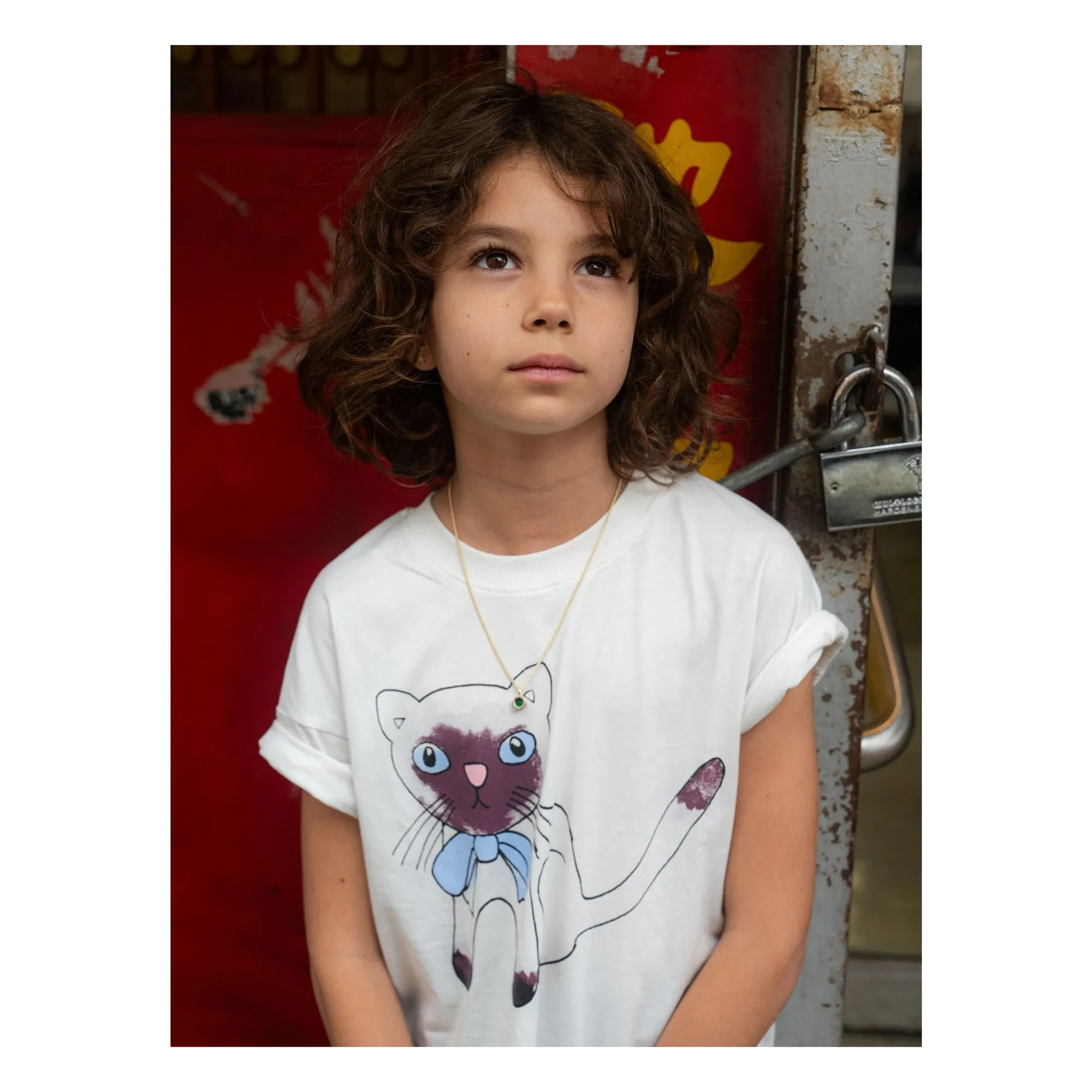 T-shirt Siamese Coton Bio | Blanc- Image produit n°2