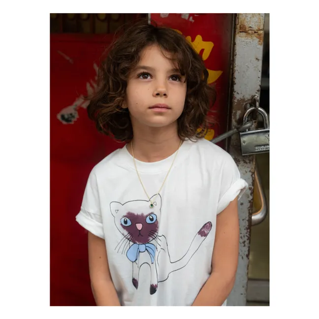 Camiseta siamesa de algodón ecológico | Blanco