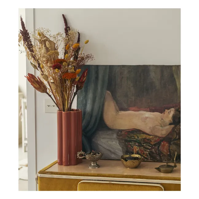 Vase Duetto Solo en céramique | Terracotta