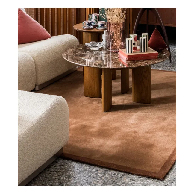 Wool Luna rug | Chocolate
