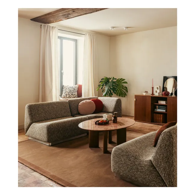 Wool Luna rug | Chocolate