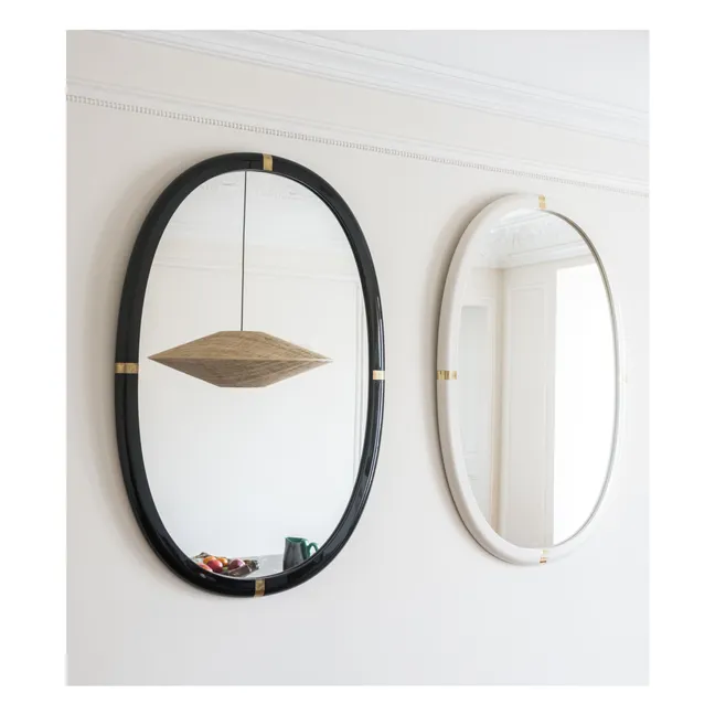 Marcello lacquered wood mirror | Black