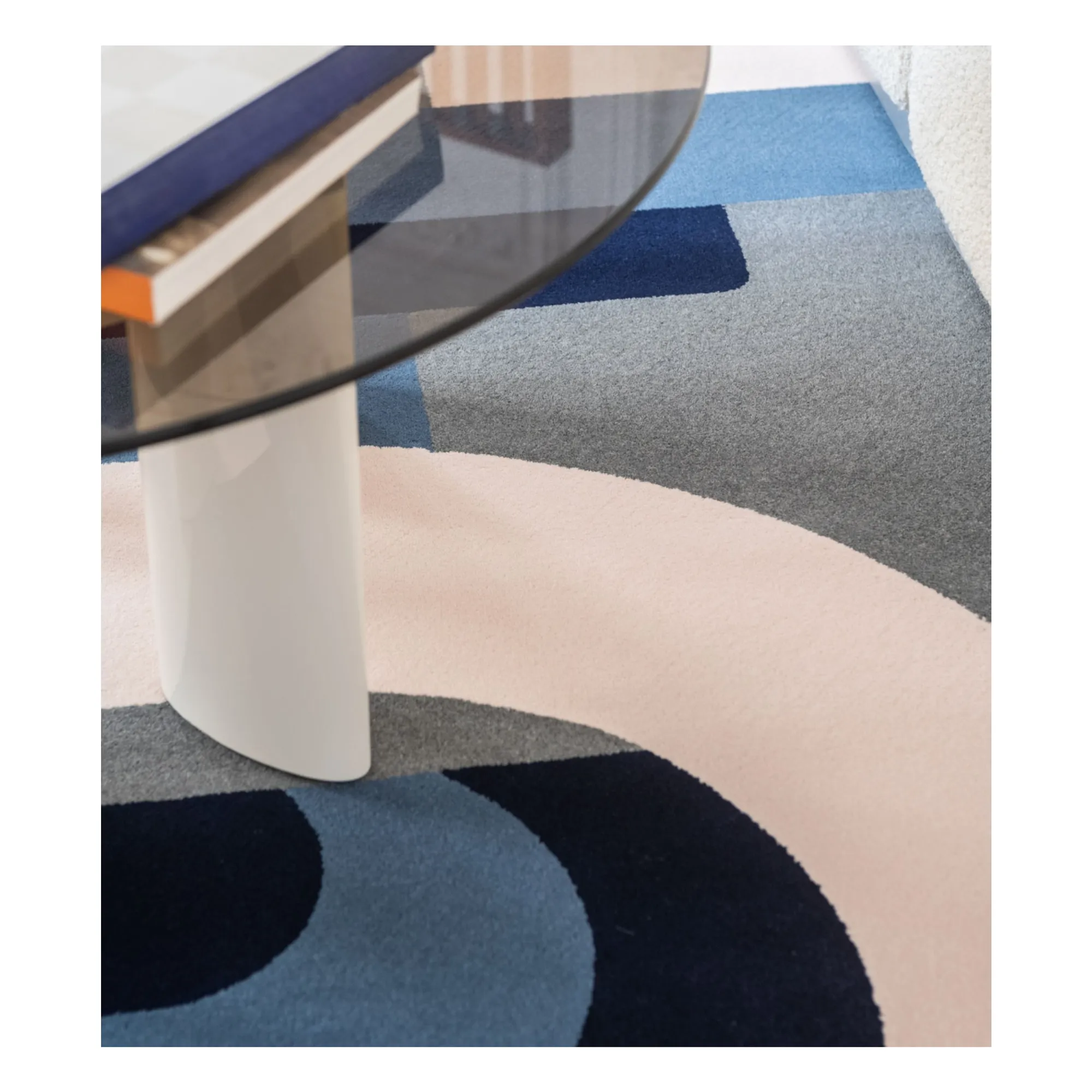 Tapis Roma en laine | Bleu- Image produit n°2