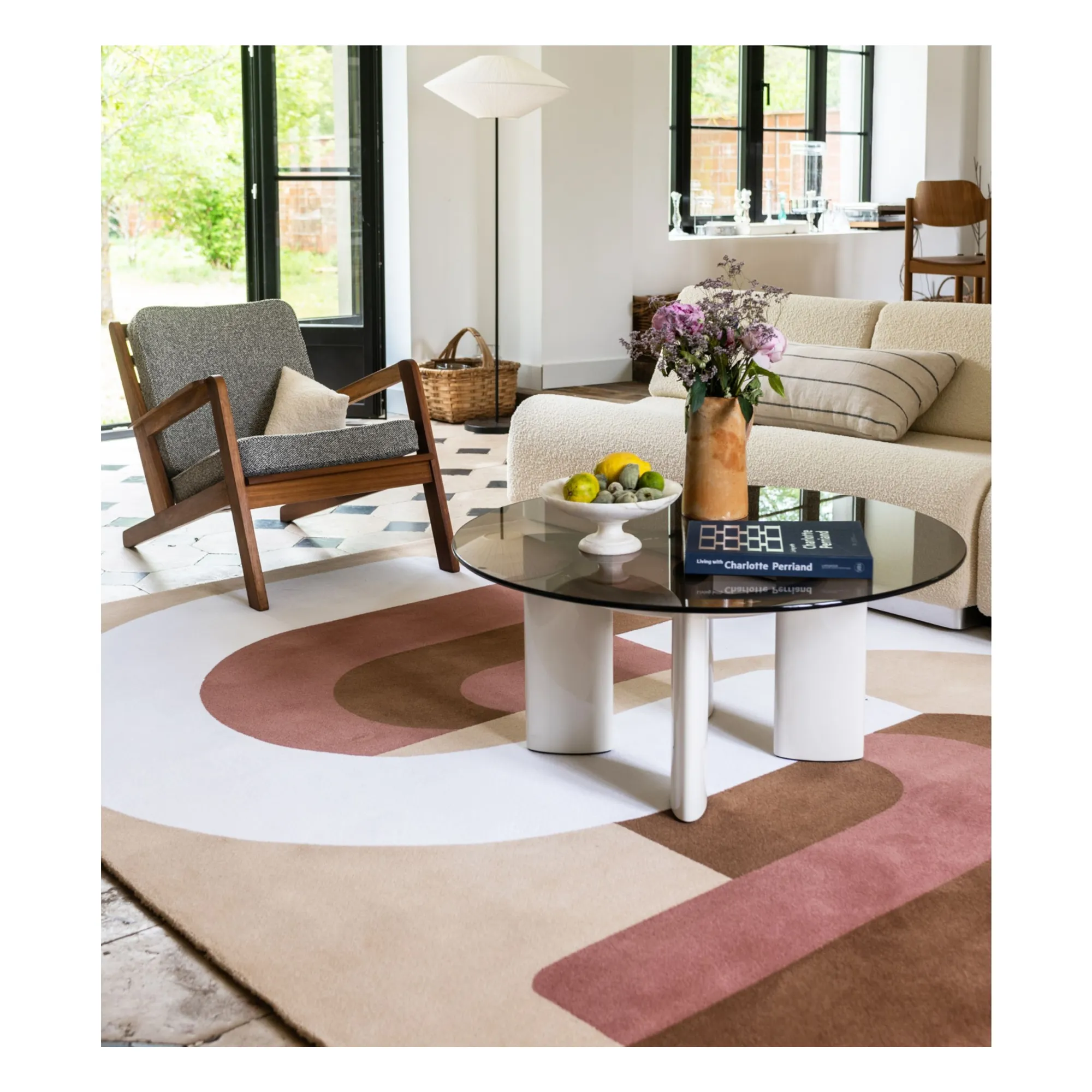 Tapis Roma en laine | Rose- Image produit n°1
