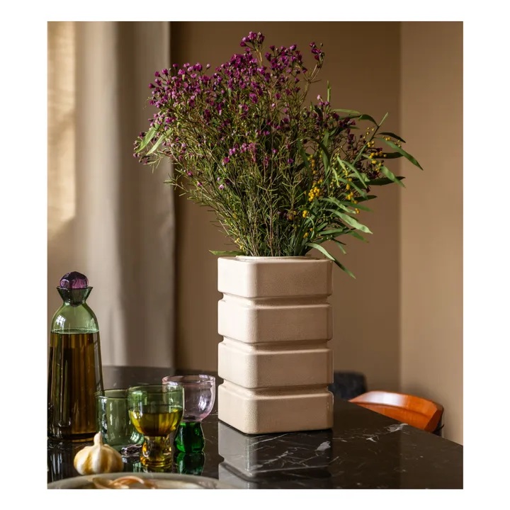 Vase Donna en céramique | Crème- Image produit n°1