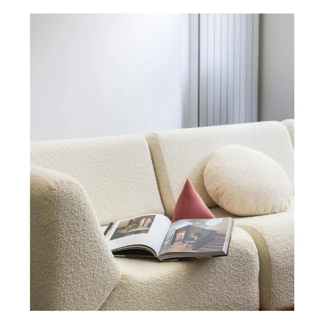Bomboloni cushion in bouclette wool | Cream