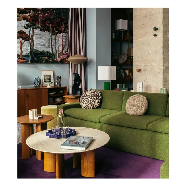 Coussin Bomboloni en jacquard | Léopard