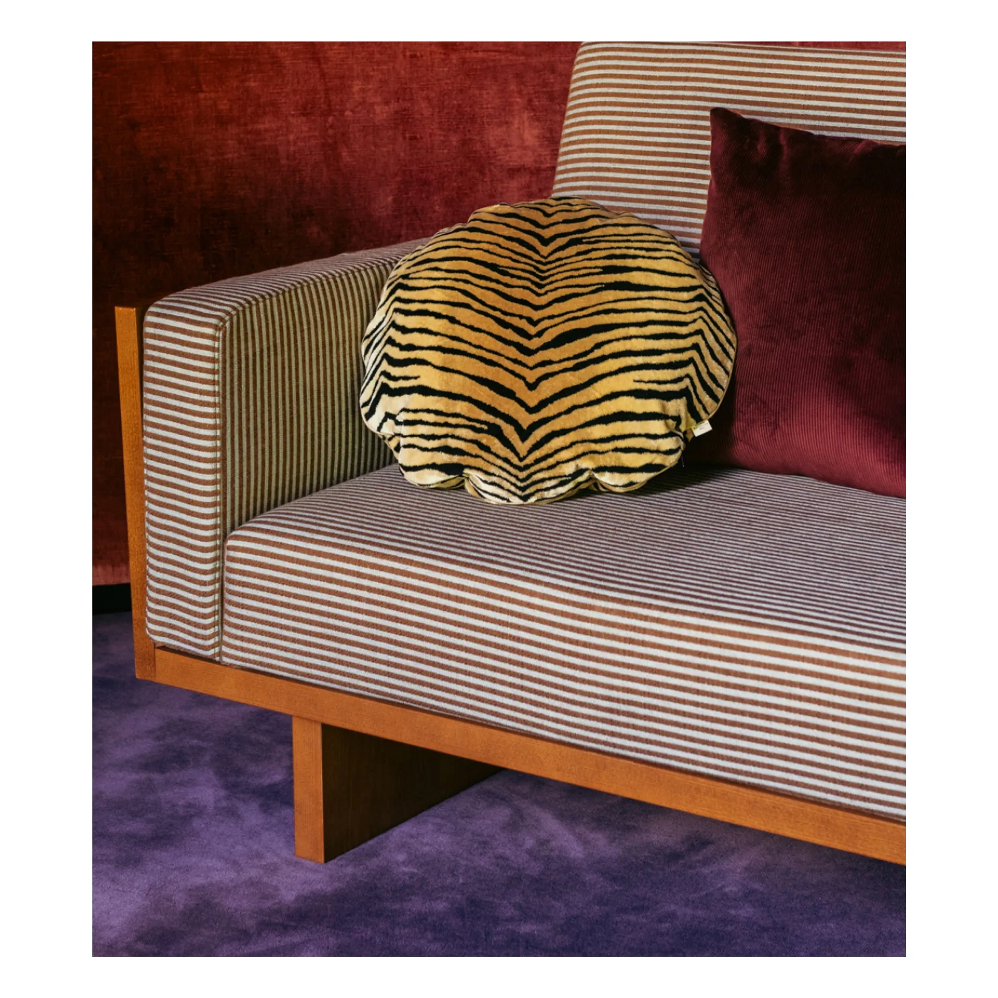 Coussin Bomboloni en velours | Tigre- Image produit n°2