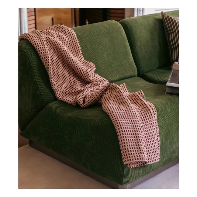 Plaid Miuccia en jacquard de coton | Pivoine