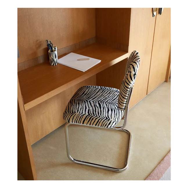 Silla Classica de terciopelo de tigre