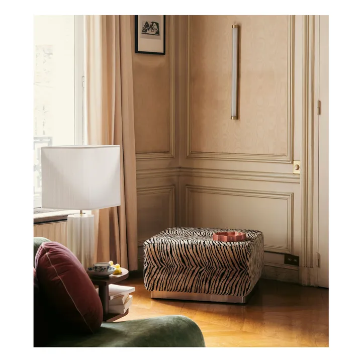 Pouf Rotondo en velours | Tigre- Image produit n°2