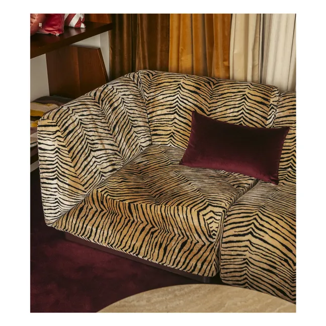 Rotondo corner module in velvet  | Tiger