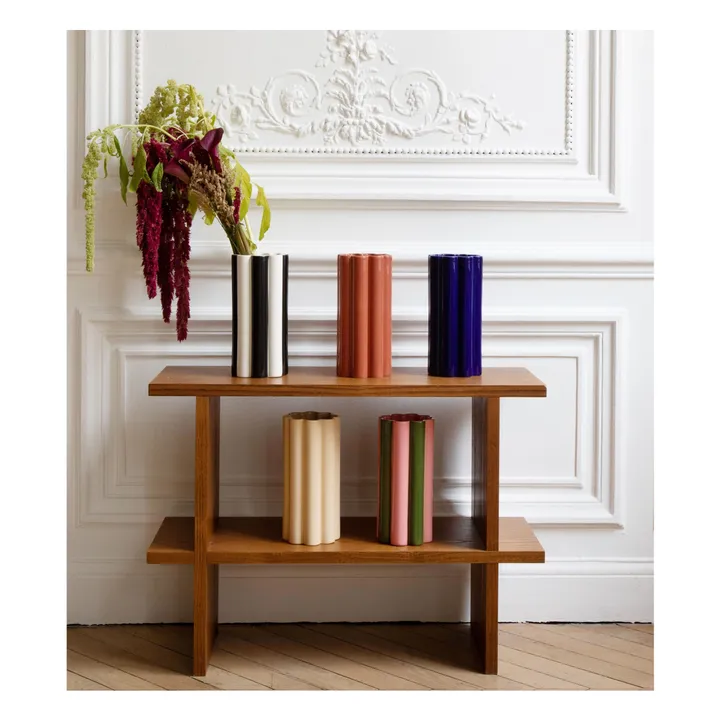 Mara ash shelf, iroko finish | Iroko- Product image n°1