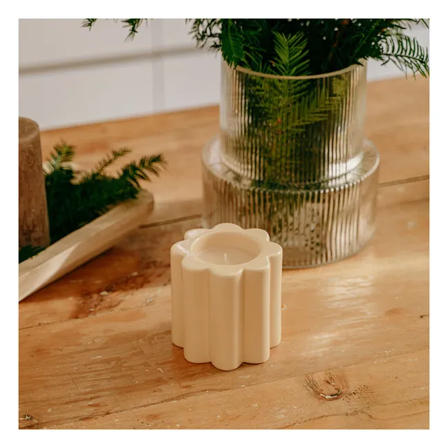 La Candela scented candle wood fire scent | Cream