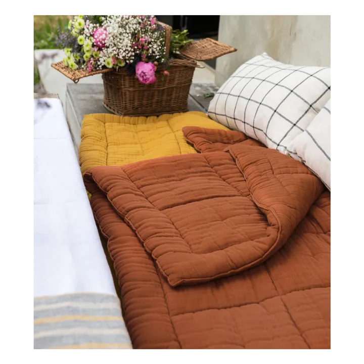 Édredon Nido en gaze de coton | Marron- Image produit n°2