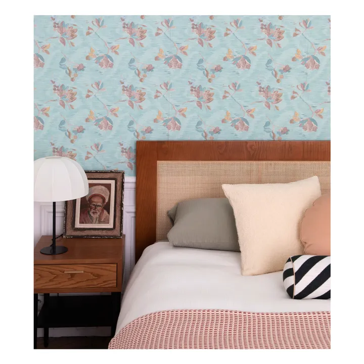 Coussin carré Carino en laine bouclette | Crème- Image produit n°1