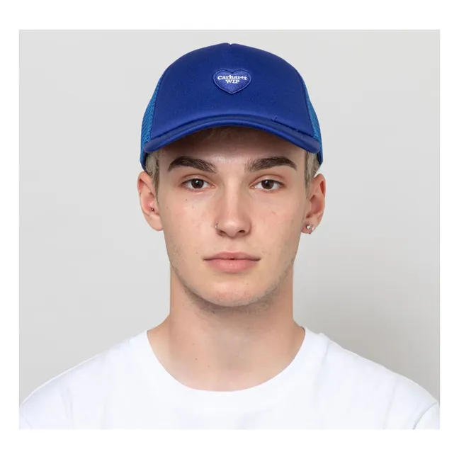 Casquette Heart Patch | Bleu électrique