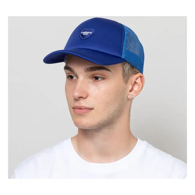 Casquette Heart Patch | Bleu électrique