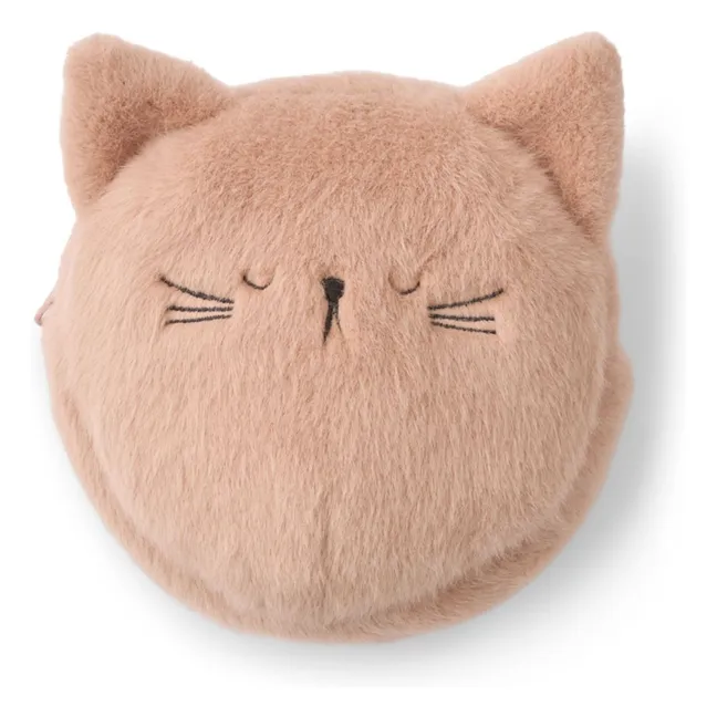 Petit Sac Façon Fourrure Dorotha Chat Coton Bio | Rose