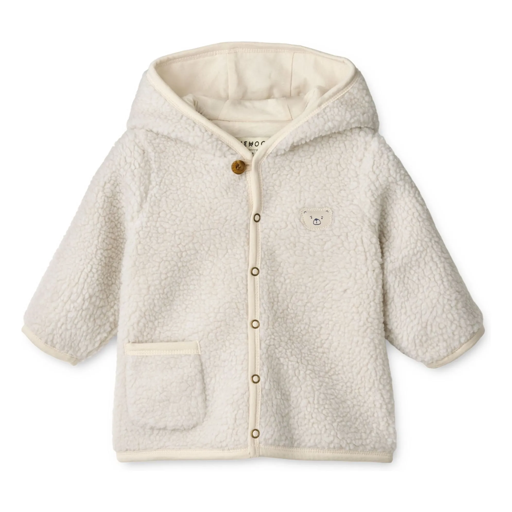 Liewood Ecru Baylor Recycled Fiber Sherpa Jacket