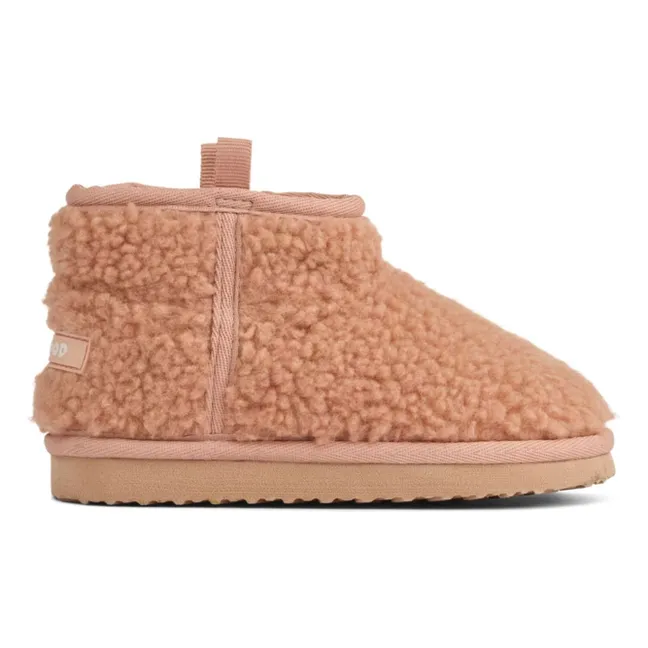 Alban Recycled Fiber Sherpa Boots | Pink