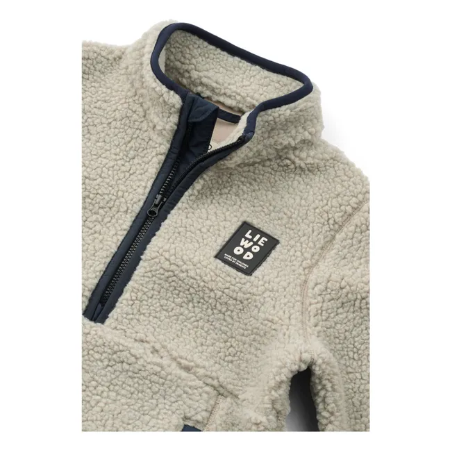 Sudadera Sherpa de fibra reciclada Balou | Gris Claro