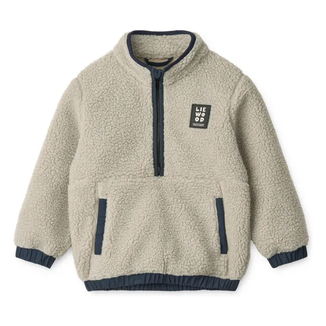 Balou Recycled Fiber Sherpa Sweatshirt | Light grey