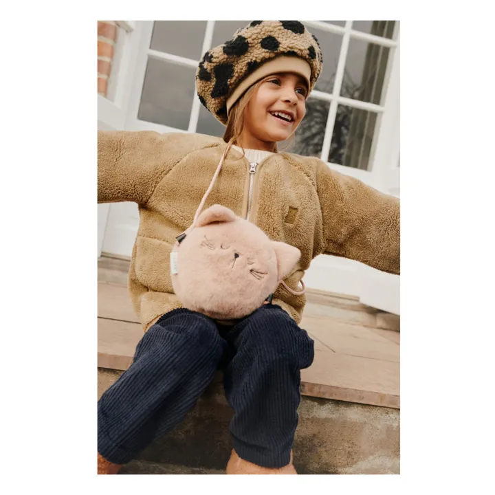 Sherpa Poplar Leopard Beret Recycled Fiber | Beige- Product image n°1