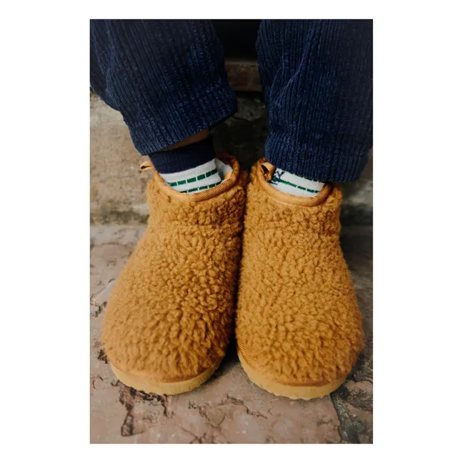 Botas Alban Sherpa de fibra reciclada | Caramelo