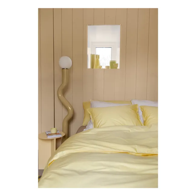Organic percale comforter cover - Butter Yellow | Yellow
