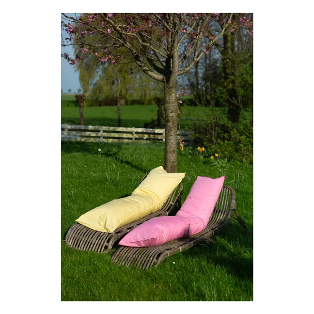 Coussin Bedmate en percale organique - Butter Yellow | Jaune