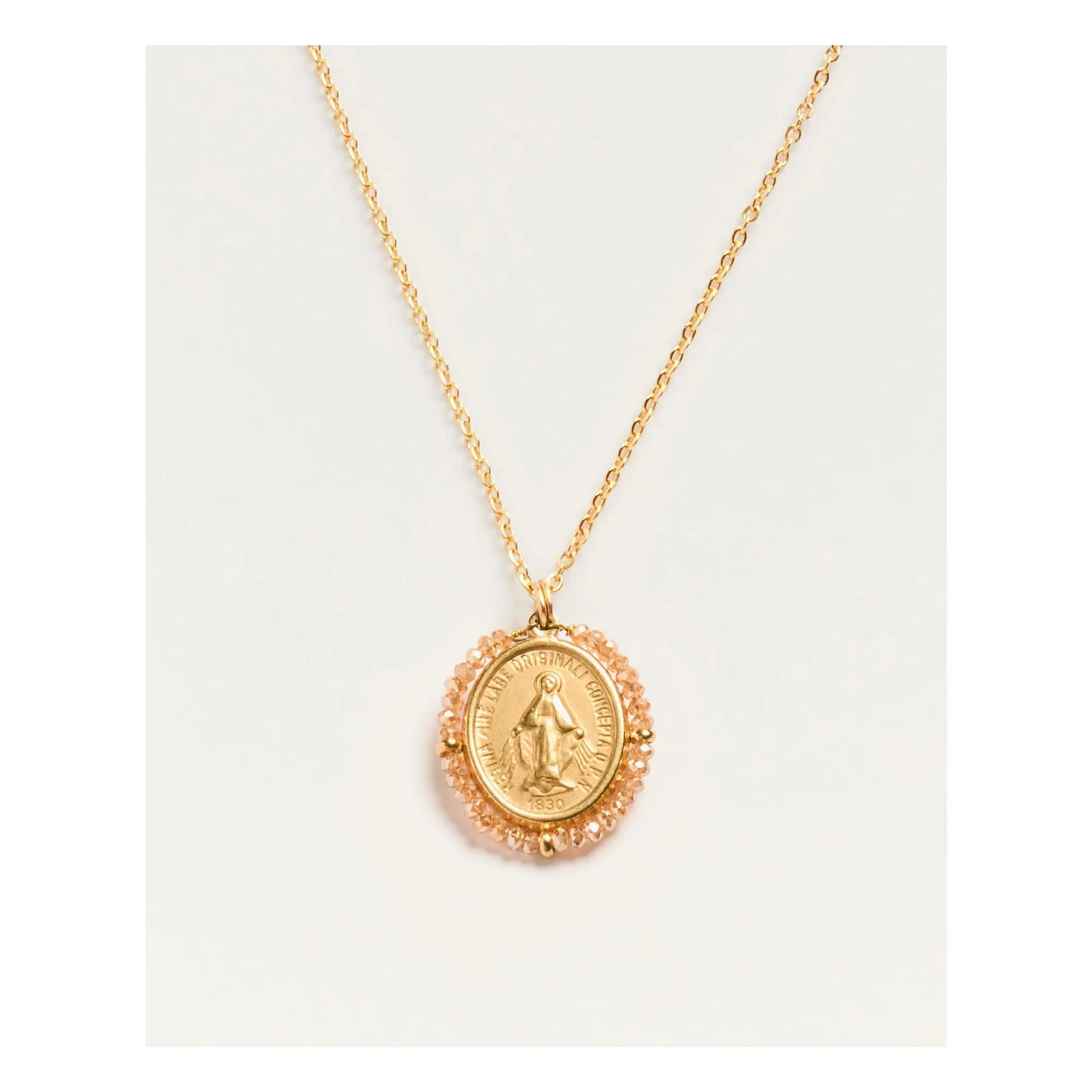 Palas Peach Santa Maria Shiny Necklace