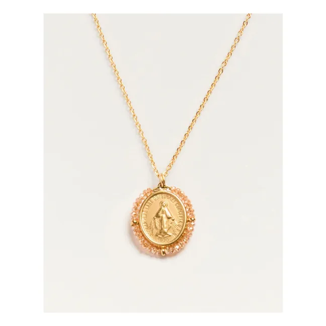 Collier Santa Maria Shiny | Rose pêche