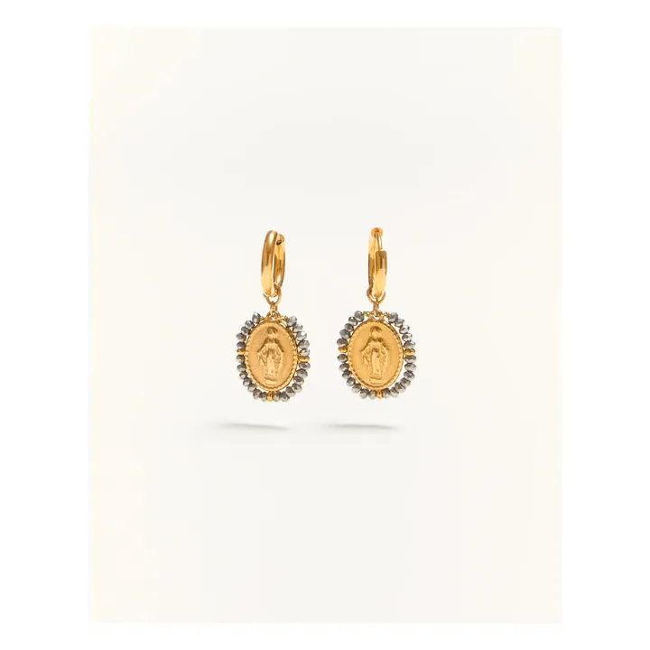 Créoles Santa | Argenté- Image produit n°0