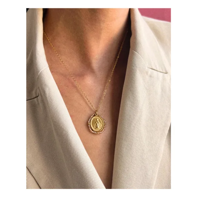 Santa Maria Shiny necklace | Peach