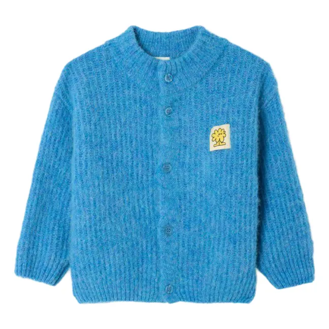 East Alpaca cardigan | Blue