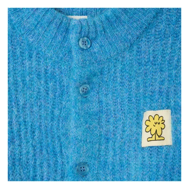 East Alpaca cardigan | Blue