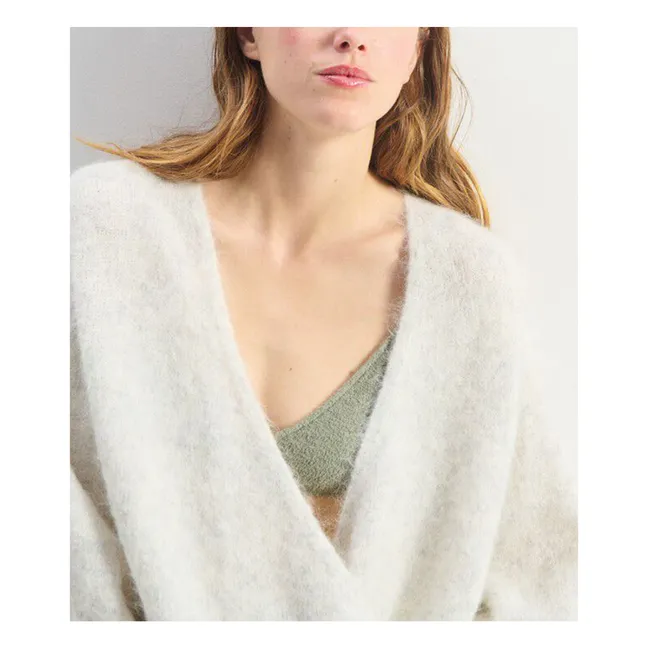 Jersey de alpaca con doble botonadura Nuny | Gris Claro