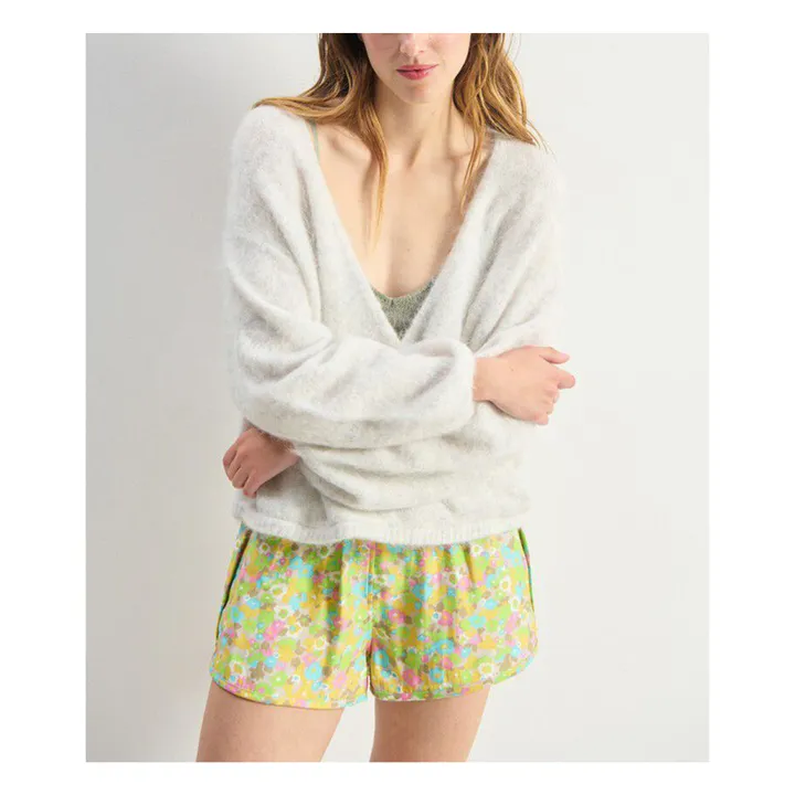 Pull Croisé Nuny Alpaga | Gris clair- Image produit n°4