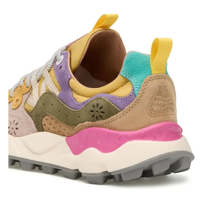 Baskets Yamano 3 Suède et Nylon | Jaune moutarde