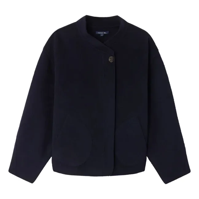 Manteau Windsor Laine | Bleu marine