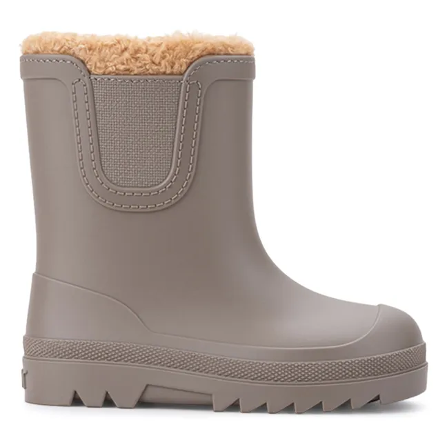 Bottes de Pluie Fourrées Verona Borrego | Taupe
